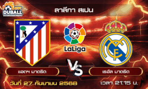 วิเคราะห์บอล ลาลีกา สเปน : แอตฯ มาดริด  🆚  เรอัล มาดริด ( 27 ก.ย. 68 )