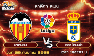 วิเคราะห์บอล ลาลีกา สเปน : บาเลนเซีย  🆚  เรอัล โอเบียโด้ ( 29 ก.ย. 68 )